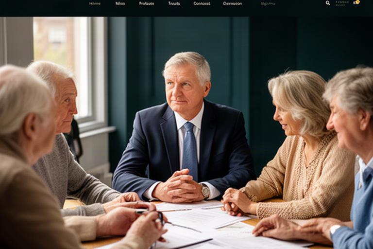 Family reviewing estate papers with a solicitor at a Dorset office table